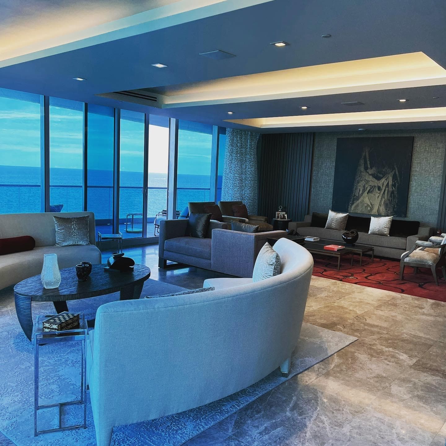 Oceanfront living room